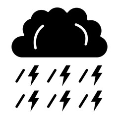 Storm icon vector image. Can be used for Autumn.