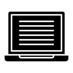 Laptop icon vector image. Can be used for Electronic Devices.