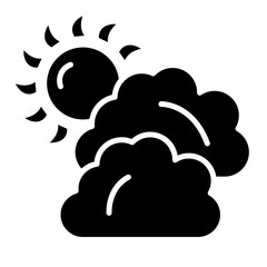 Cloudy Day icon vector image. Can be used for Weather.