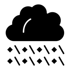 Hailstorm icon vector image. Can be used for Weather.