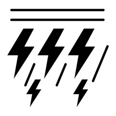 Lightning icon vector image. Can be used for Weather.