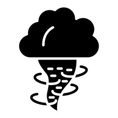 Tornado icon vector image. Can be used for Weather.