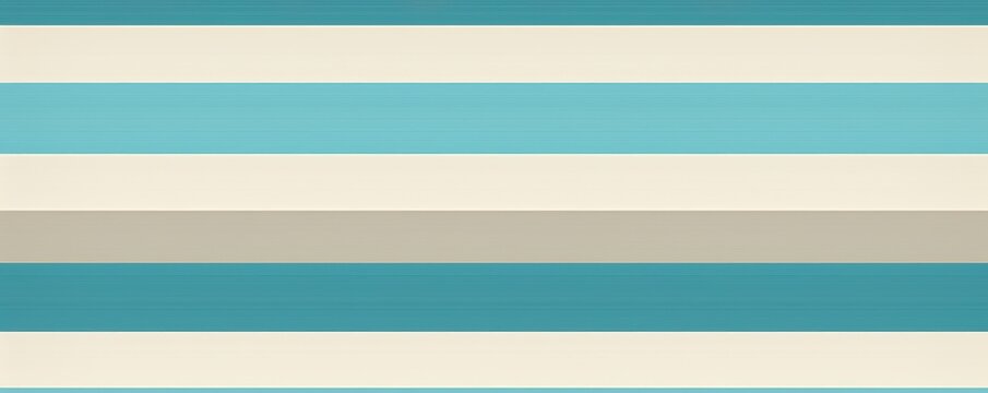 Classic striped seamless pattern in shades of teal and beige