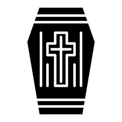 Obraz premium Coffin icon vector image. Can be used for Funeral.