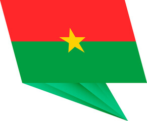 Burkina Faso pin flag