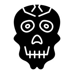 Skull icon vector image. Can be used for Funeral.