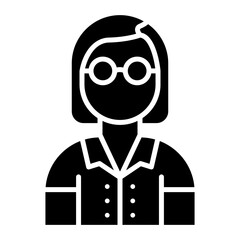 Female Professor icon vector image. Can be used for Learning.