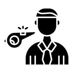 Referee icon vector image. Can be used for Soccer.