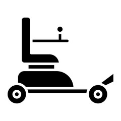 Automatic Wheelchair icon vector image. Can be used for Medicine.