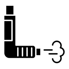 Inhaler icon vector image. Can be used for Medicine.
