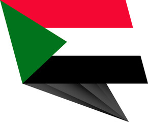 Sudan pin flag