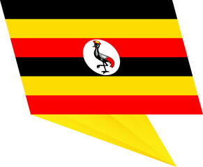 Uganda pin flag