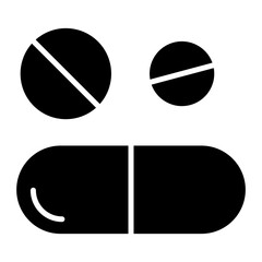 Pills and Tablets icon vector image. Can be used for Medicine I.