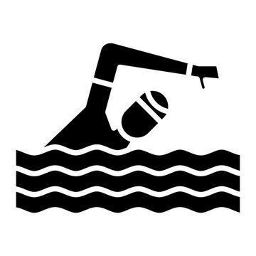 Swimming Person icon vector image. Can be used for Physical Fitness.