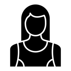 Woman Fitness icon vector image. Can be used for Housekeeping.