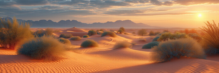 Capture the resilience of life in deserts, showcasing the adaptability of plants and animals to...