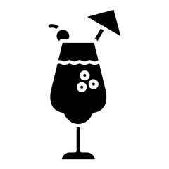 Cocktail icon vector image. Can be used for Beverages.