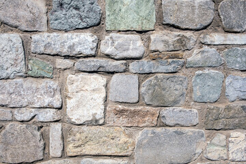 Stone Marble Wall Pattern Texture Background Surface. Crushed Old Stones