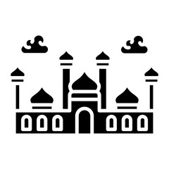 Mosque icon vector image. Can be used for Ramadan.