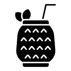 Pina Colada icon vector image. Can be used for Beverages.