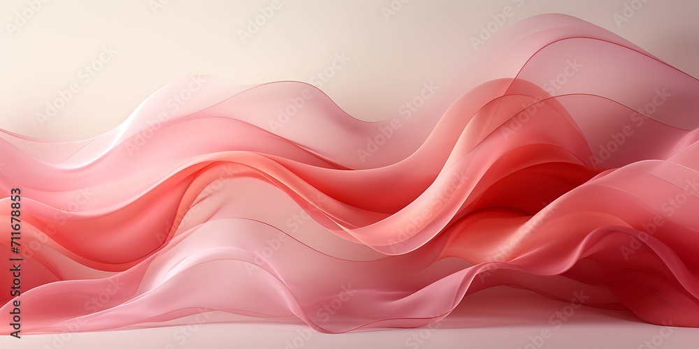 Poster abstract smooth pink wave mesh gradient background design