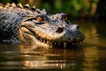 Obraz premium Australian crocodile in Daintree River, Queensland