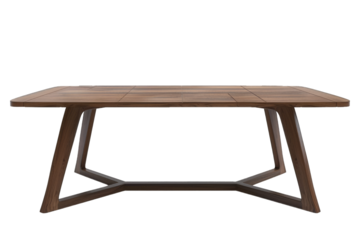 Wooden Table With Intersecting Legs