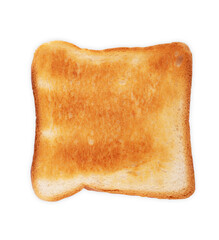 Toast bread close-up on a white background. Isolated