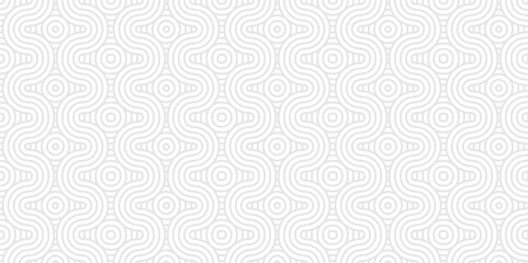 Modern diamond geometric waves spiral pattern and abstract circle wave lines. gray seamless tile stripe geomatics overlapping create retro square line backdrop pattern background. Overlapping Pattern.