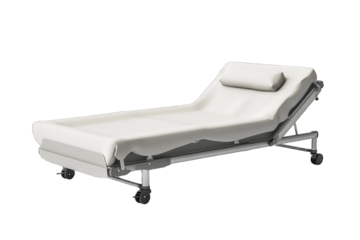 Hospital Bed With Wheels and Mattress