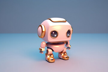 3d Robot chatbot, AI in science and business, Technology and engineering concept.