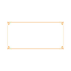 Chinese banner frame border. vector illustration element. Chinese new year traditional decor design