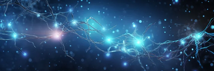 Fotobehang Nerve cells and neural network medical background  detailed scientific illustration for education © Ilja