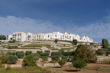 Naklejka premium Old town Locorotondo, Apulia, Italy