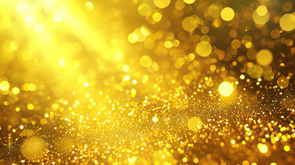 Golden Glimmer: A Golden Yellow Background with Glowing Highlights and Radiant Shine, Evoking Splendor