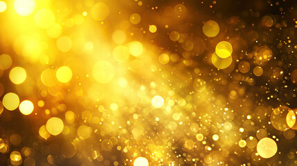 Golden Glimmer: A Golden Yellow Background with Glowing Highlights and Radiant Shine, Evoking Splendor