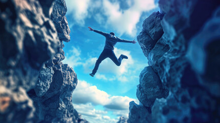 Leap of Faith Adventure in the Mountains