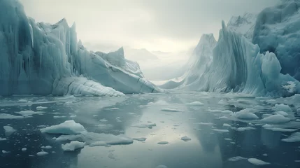 Foto auf Acrylglas glacier melting, global warming, iceberg, ecology © Даша Ищенко