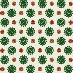 Valid Stamp natural color repeating trendy pattern vector illustration background