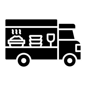 Food Truck icon vector image. Can be used for Catering.