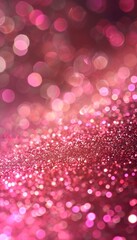 background of pink glitter and bokeh lights