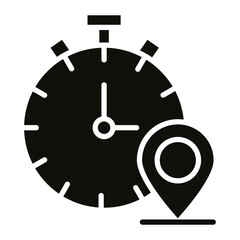 Local Time icon vector image. Can be used for Vacation Planning.