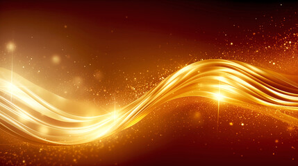 Fototapeta na wymiar Golden Whirlpool. Golden Wave Splash. Luxury Elegant Wallpaper 