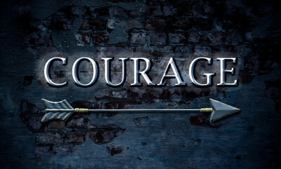 Signposts the direct way to Courage