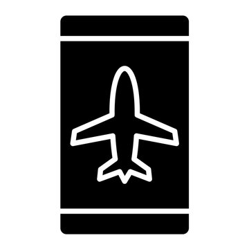 Airplane mode active icon vector image. Can be used for Mobile UI & UX.