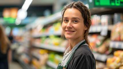 Friendly Staff in the Grocery Aisle