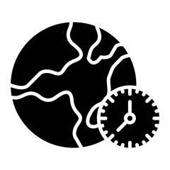 Time Zone icon vector image. Can be used for Time and Date.