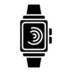 Smartwatch icon vector image. Can be used for Time and Date.