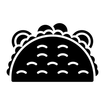 Taco icon vector image. Can be used for Food Delivery.