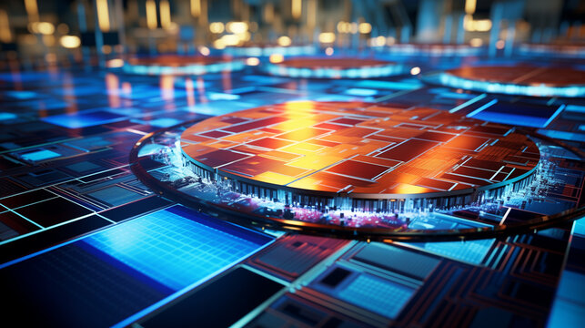 semiconductor / wafer production in a factory